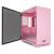DarkFlash Micro ATX Mini ITX Tower MicroATX Computer Case with Door Opening Tempered Glass Side Panel (DLM22 Pink)