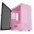 DarkFlash DLM21 Pink MESH Micro ATX Mini ITX Tower MicroATX Black Computer Case with Door Opening Tempered Glass Side Panel & Mesh Front Panel