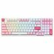 Akko Prunus Lannesiana 98-Key RGB Hot-swappable Mechanical Gaming Keyboard, 2.4G Wireless/Bluetooth/Wired with PBT Double-Shot Keycaps for Mac & Win (3098B, Lavender Purple Switches)