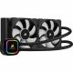 Corsair iCUE H100i PRO XT RGB Liquid CPU Cooler (240mm Radiator, Two 120mm Corsair ML Series PWM Fans, 400 to 2,400 RPM, Advanced RGB Lighting and Fan Control with Software, Easy to Install) Black