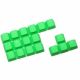 Rubber Gaming Backlit Keycaps Set - for Cherry MX Mechanical Keyboards Compatible OEM Include Key Puller green