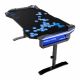 E-Blue Gaming Desk, 1.35 Metres Length, 4 Levels Of Adjustable Height, RGB Glowing Light Effect | EGT004BKAA-IA