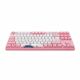 Akko World Tour Tokyo 87-Key TKL R1 Wired Gaming Mechanical Keyboard, Programmable with OEM Profiled PBT Dye-Sub Keycaps and N-Key Rollover (Akko 2nd Gen Pink Linear Switch)