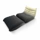 NAVO Cloud Couch, Single Seated Foam Sofa CARBON BLACK Ottoman