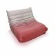 NAVO Cloud Couch, Single Seated Foam Sofa MILKY RED