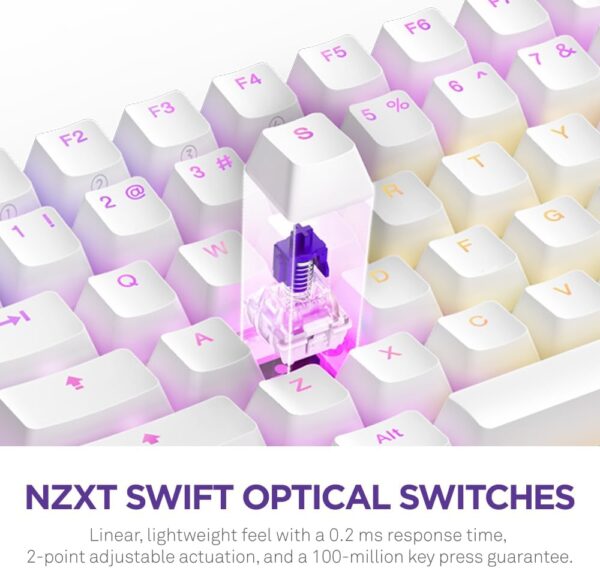 NZXT Function 2 MiniTKL (white) Gaming keyboard - Image 5