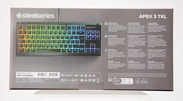 SteelSeries Apex 3 TKL - RGB Gaming Keyboard - Image 4