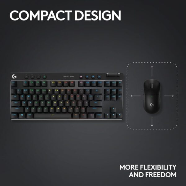 Logitech G PRO X TKL LIGHTSPEED Wireless Gaming Keyboard - Image 4