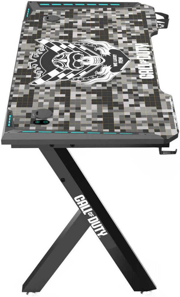 GAMEON Call Of Duty Hawksbill Series RGB Flowing Light Gaming Desk, (Size 1200-600-720mm) With (800*300*3mm - Mouse Pad) - Image 6