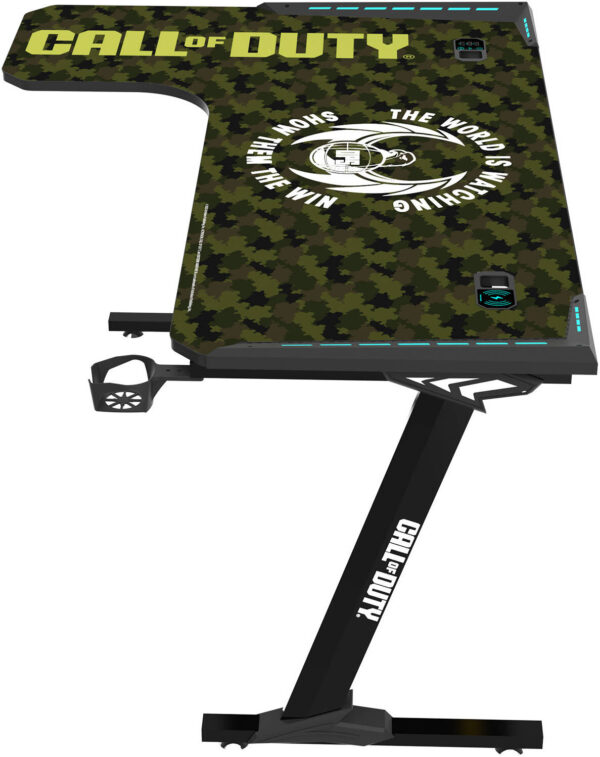 GAMEON Call Of Duty Phantom XL-L L-Shaped RGB Flowing Light Gaming Desk With Mouse Pad - Image 5