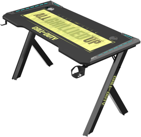 GAMEON Call Of Duty Hawksbill Series RGB Flowing Light Gaming Desk, Size 1200-600-720mm With (800*300*3mm - Mouse Pad) - Image 6