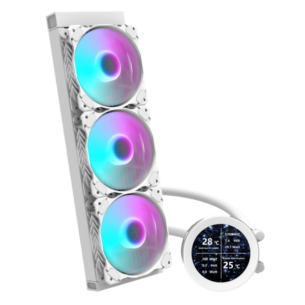 DARKFLASH NEBULA DN360S Liquid COOLER 360mm-WHITE - Image 5