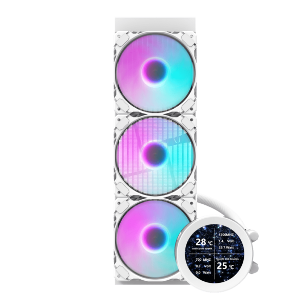 DARKFLASH NEBULA DN360S Liquid COOLER 360mm-WHITE - Image 4