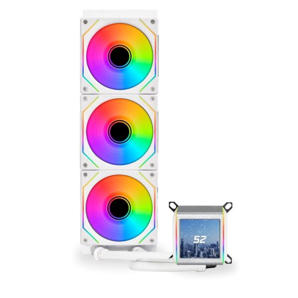 Lian-Li Galahad II LCD CPU Liquid Cooler - (White) - Image 4