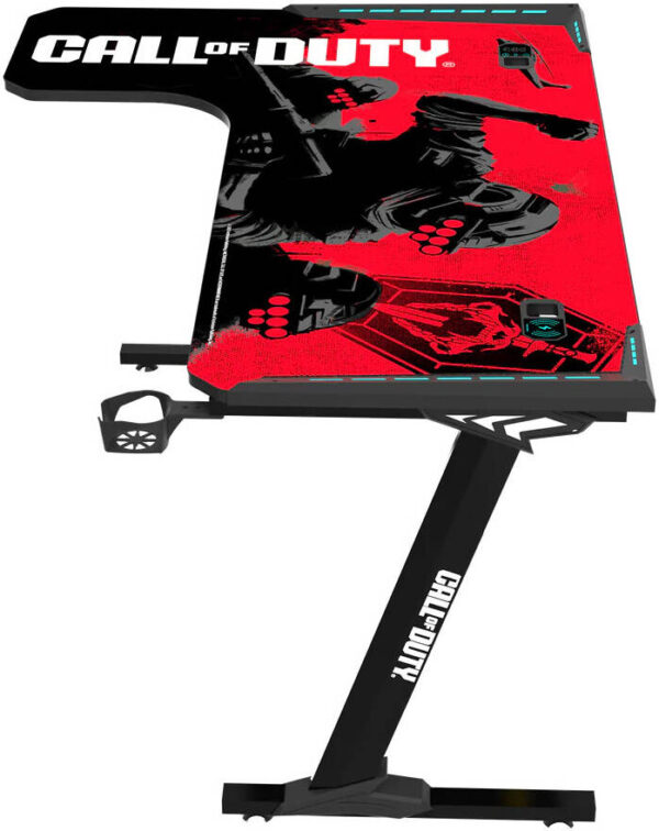 GAMEON Call Of Duty Phantom XL-L L-Shaped RGB Flowing Light Gaming Desk With Mouse Pad - Image 6