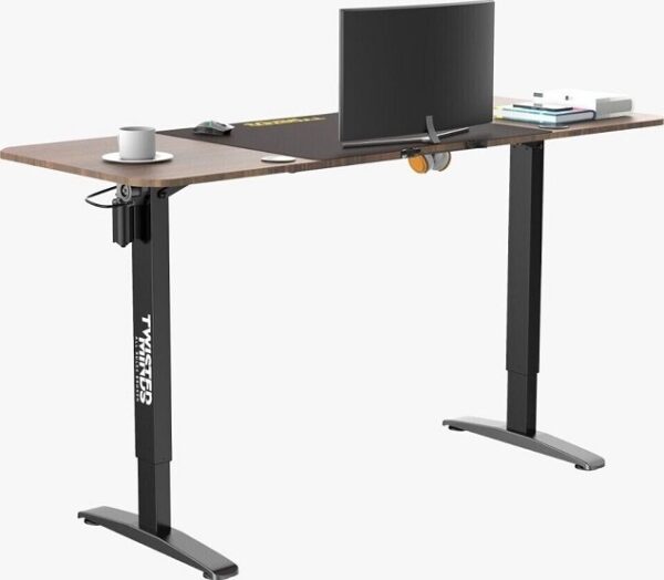 Twisted Minds T Shaped Hydraulic Gaming Desk, Height Adjustable-(left) - Image 3