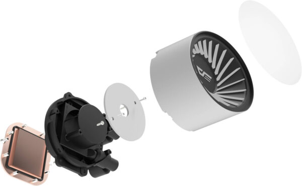 DarkFlash Radiant DCS 360 RGB Liquid CPU Cooler, 360mm-(white) - Image 3