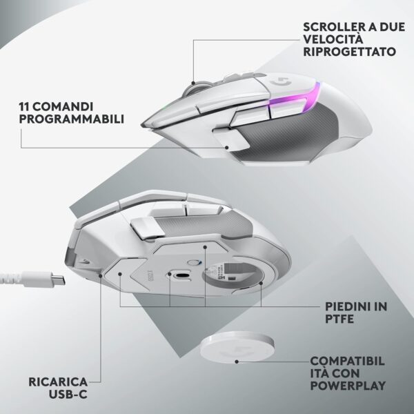 Logitech G502 X PLUS LIGHTSPEED Wireless RGB Gaming Mouse - Image 5