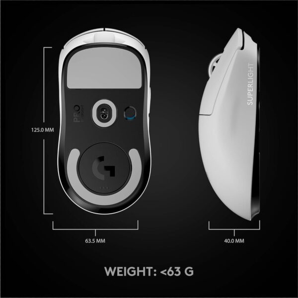 Logitech G PRO X SUPERLIGHT Wireless Gaming Mouse(white) - Image 5