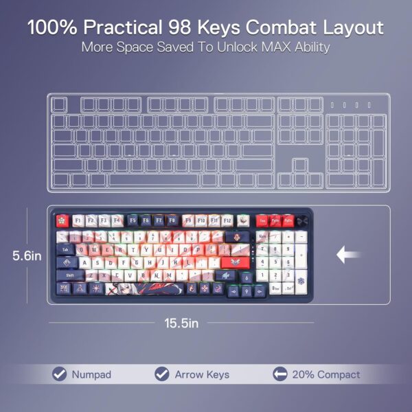 REDRAGON K686AK-RGB-PRO wireless mechanical keyboard - Image 5