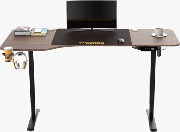 Twisted Minds T Shaped Hydraulic Gaming Desk, Height Adjustable-(left) - Image 4