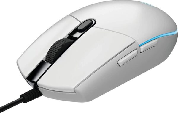 Logitech G203 Lightsync RGB Lighting 800 DPI, 6 programmable buttons Optical Wired Gaming Mouse (White) - Image 5