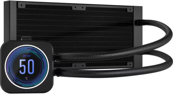 Corsair iCUE H100i ELITE LCD XT Liquid CPU Cooler-(black) - Image 7