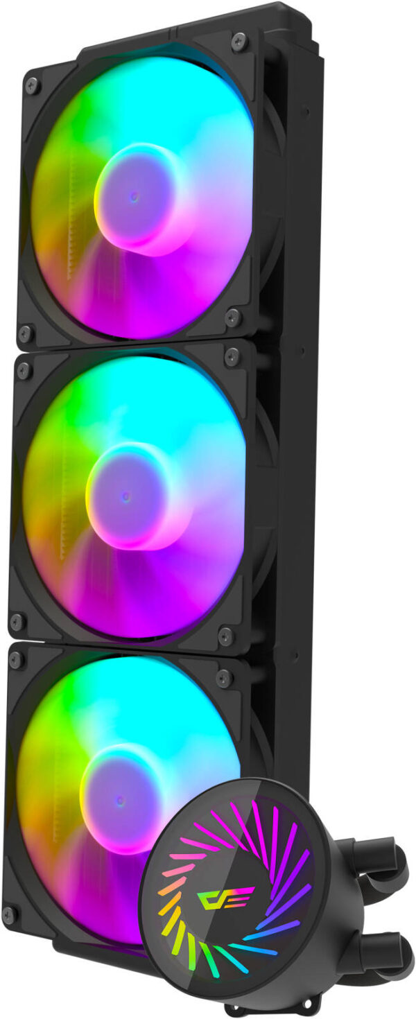 DarkFlash Radiant DCS 360 RGB Liquid CPU Cooler, 360mm-(black) - Image 5