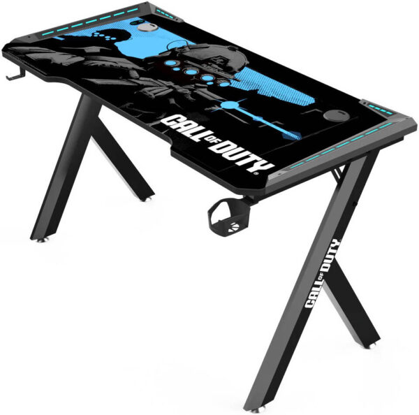 GAMEON Call Of Duty Hawksbill Series RGB Flowing Light Gaming Desk, (Size 1200-600-720mm) With (800*300*3mm - Mouse Pad) - Image 7