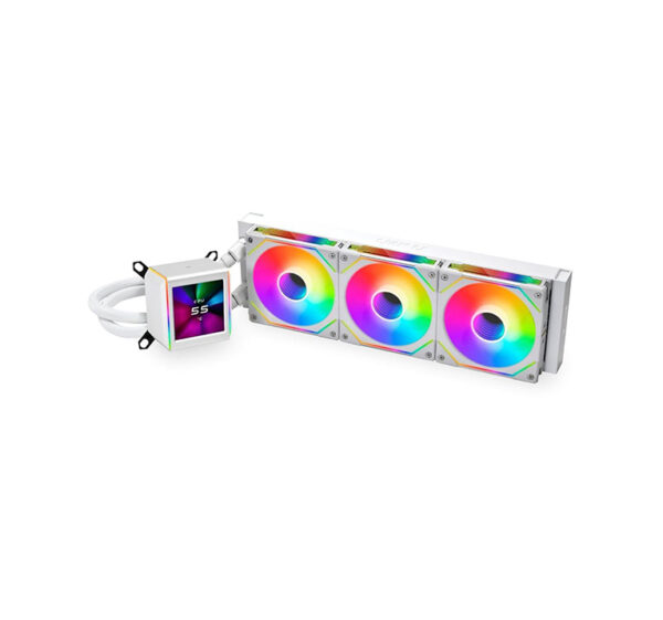 Lian-Li Galahad II LCD CPU Liquid Cooler - (White)