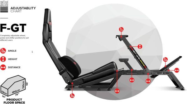 NEXT LEVEL 34965 FGT Racing Simulator Cockpit - Image 7